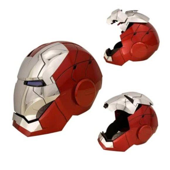 Voice-Activated Ironman MK V Helmet | Marvel Cosplay Collectible Gift SEE VIDEO! - Picture 4 of 5